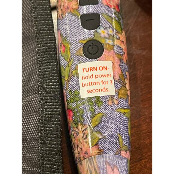 Calista Perfecter Pro Heated Round Styling Brush Tool Floral Multicolor with bag - Picture 4 of 12